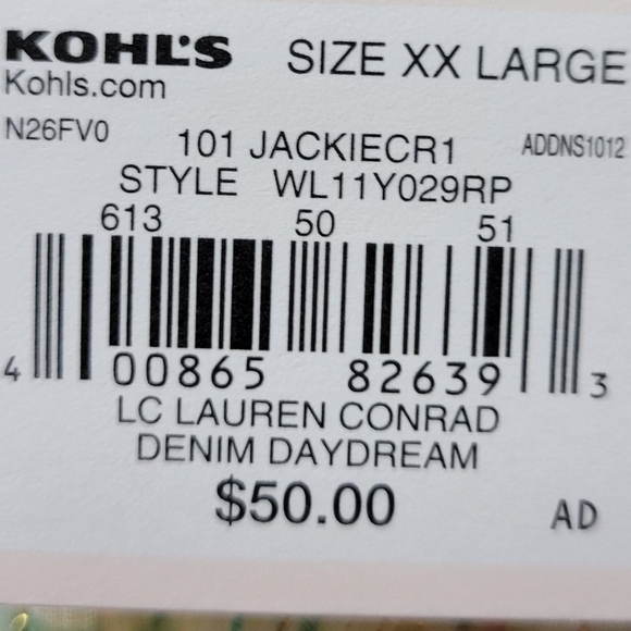 LC Lauren Conrad Daydream Floral Mini Skirt Jackie Fleurs XXL - Picture 8 of 9